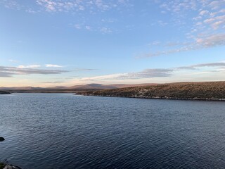 lake and mountains