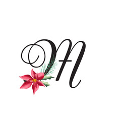 Set of vector english alphabet. Uppercase letters. Merry Christmas.