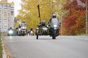 Autumn, biker clubs gathered for the closing of the season. It's going to be cold and it's going to...