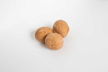 Walnut on a white background.
