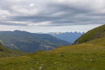 Amazing hiking day in one of the most beautiful area in Switzerland called Pizol in the canton of Saint Gallen. What a wonderful landscape in Switzerland at a sunny day.