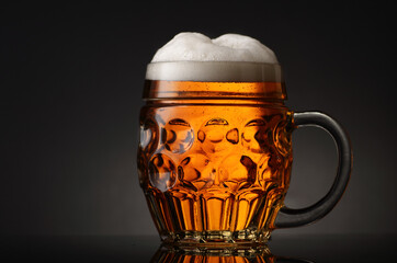 mug of light beer