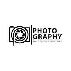 Fototapeta premium Camera logo icon design template. Simple elegant camera logo design.