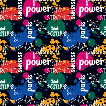 seamless repeating pattern with splashes. vector illustration