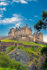 Fototapeta na wymiar The Castle in old city, Edinburgh.