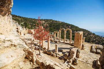 Alahan Monastery is a complex of fifth century buildings located in the mountains of Isauria in...
