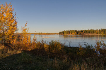 Astotin Lake during an Autumn Evening