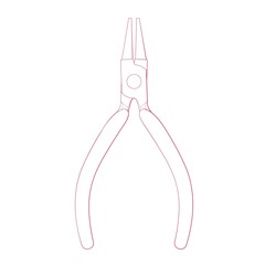 Round nosed pliers for jewelry