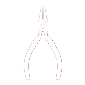 Round nosed pliers for jewelry