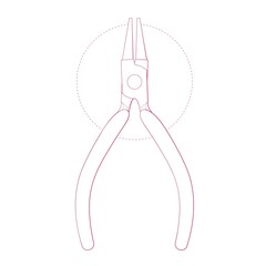 Round nosed pliers for jewelry making