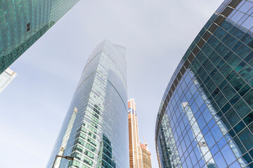 business center district Moscow city skyscrapers .offices of corporations
