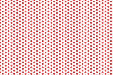 Web wallpaper background filled with red polka dots