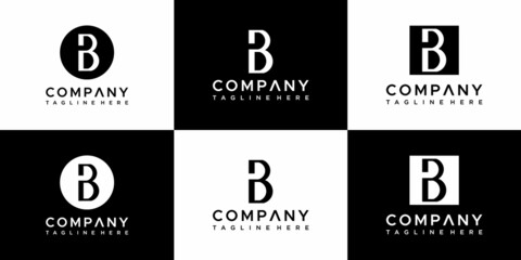 Letter B logo design vector