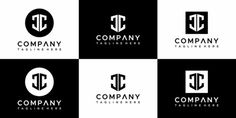 Letter jc logo design