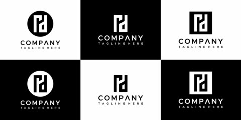 Letter RD logo design