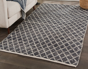 Modern living area floor rug interior room rug texture design.