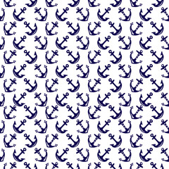 Hand Drawing Nautical Seamless Pattern for party, anniversary, birthday. Design for banner, poster, card, invitation and scrapbook 
