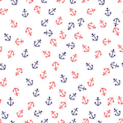 Hand Drawing Nautical Seamless Pattern for party, anniversary, birthday. Design for banner, poster, card, invitation and scrapbook 