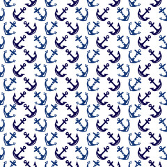 Hand Drawing Nautical Seamless Pattern for party, anniversary, birthday. Design for banner, poster, card, invitation and scrapbook 