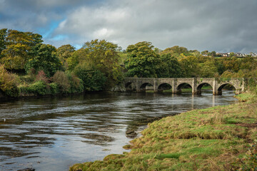 Fototapeta na wymiar Bridge at River Crana at Buncrana, Ireland
