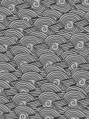 abstract pattern with waves. Fabric print, Creative work hand drawing. Digital art illustration