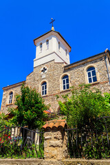 Fototapeta na wymiar Dormition church in the old town of Nessebar in Bulgaria