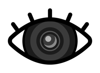 カメラレンズの目