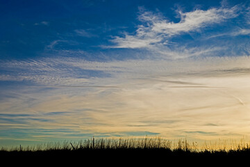 sunset over an Iowa field