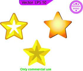 Obraz premium Golden Star. Star icon vector. Trendy flat favorite design. Star web site pictogram, mobile app. Logo illustration