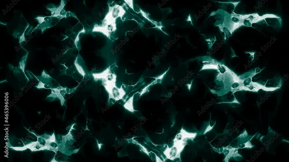 Poster abstract random movement of light flares in the dark, seamless loop. design. chaotic motion of color