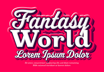 Fantasy World Movie Poster Text Effect