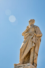 Kapodistrias Statue in Corfu, Greece.