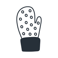 nice glove silhouette