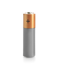 Alkaline battery isolated on white background
