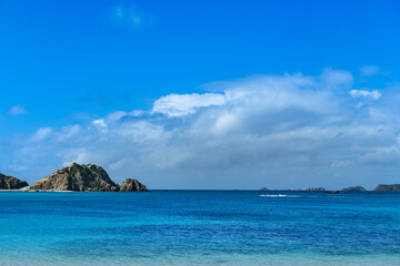 日本　沖縄ケラマ綺麗な阿波連ビーチ
