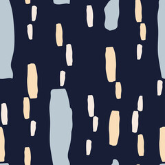 Pattern with abstract figures on a blue background.For fabrics, for printing brochures, posters, parties, vintage textile design, postcards, packaging.