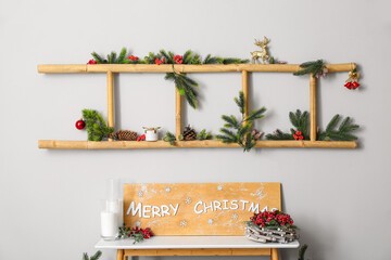 Interior of modern room decorated for Christmas © Pixel-Shot