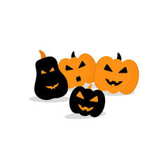happy halloween banner. vector illustration	