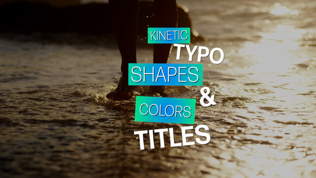Kinetic Typography Shapes Titles