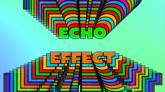 Funky Colorful Vibrant Echo Title Overlay