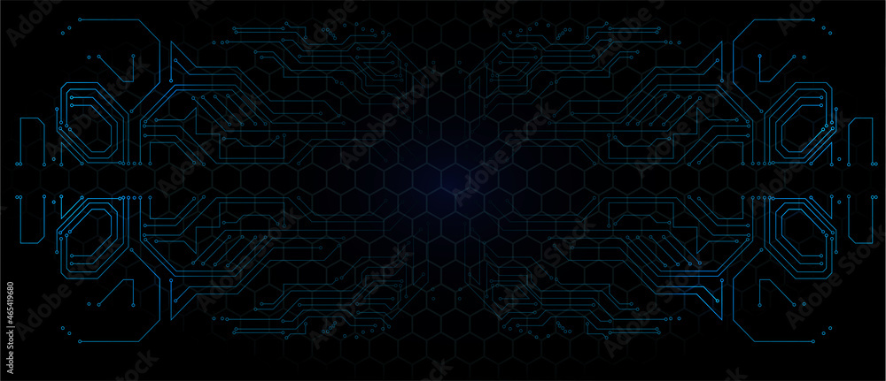 Poster abstract tech design background abstract technology circuit board vector background. high tech techn