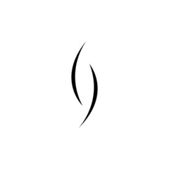 Smoke steam icon logo vector