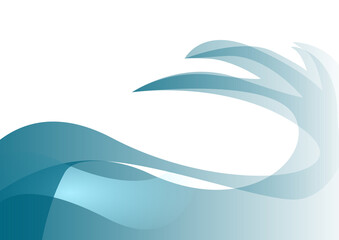 abstract blue wave background