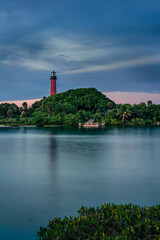 A lighthouse in Jupiter, Florida