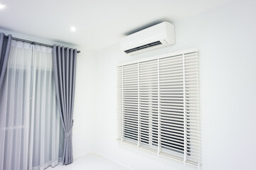 Venetian blind and air conditioner (ac) wall mount or indoor unit of split system consist of...