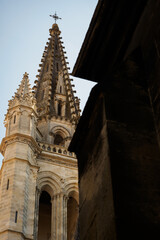 Fototapeta na wymiar Tower of the church Saint Louis-des-Chartrons