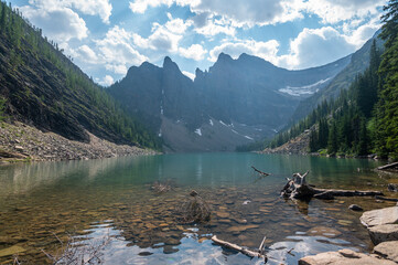 Beautiful Rocky Mountains lake