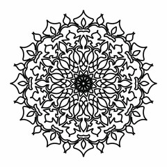 decorative concept abstract mandala illustration. EPS 10