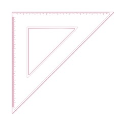 Drafting triangle 45/45/90 degree 