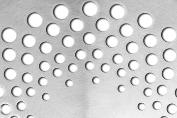 Metal plate pattern with holes texture background